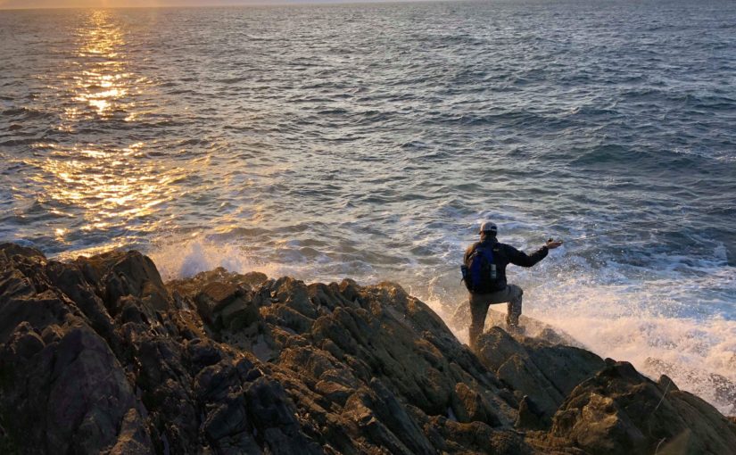 Saltwater fly fishing in the relentless Irish Sea